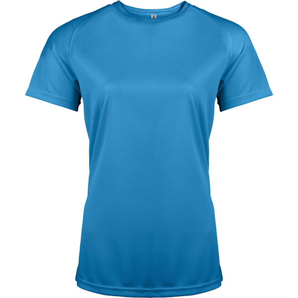 Kariban Proact Dam Performance Sports / Träning T-shirt L A Aqua Blue L