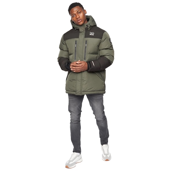 Crosshatch Herr Squadage Panelerad Jacka M Oliv Olive M