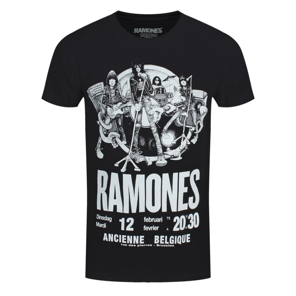 Ramones Unisex Vuxen Belgique T-shirt L Svart Black L