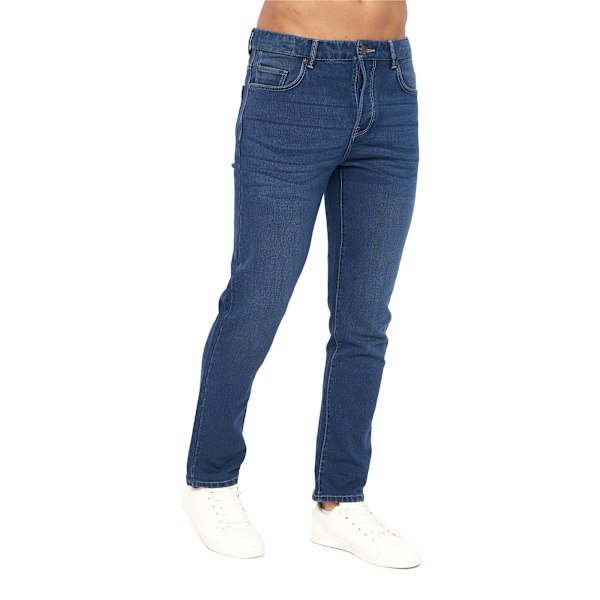 Crosshatch Mens Lampoons Slim Jeans 40R Stone Wash Stone Wash 40R