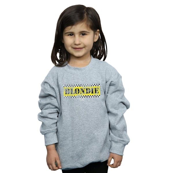 Blondie Girls Taxi 74 Sweatshirt 7-8 år Sports Grey Sports Grey 7-8 Years