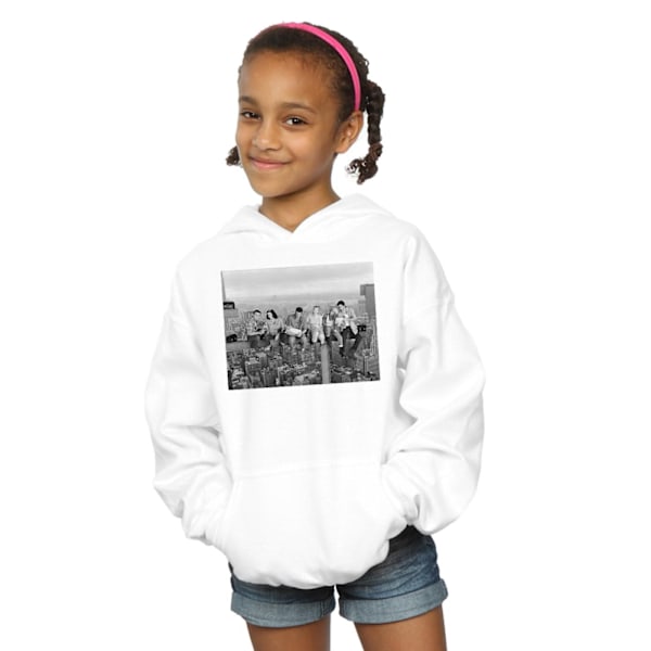 Friends Girls Construction Photo Hoodie 9-11 år Vit White 9-11 Years