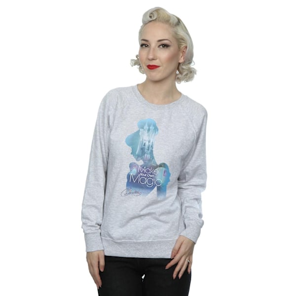 Disney Princess Damkläder/Dam Cinderella Fylld Silhuett Sweatshirt Heather Grey M