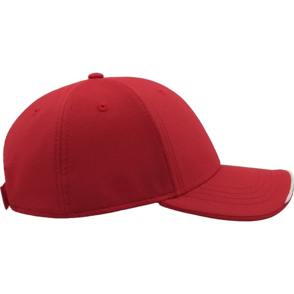 Atlantis Estoril 6 Panel Jacquard Recycled Baseball Cap One Size Red One Size