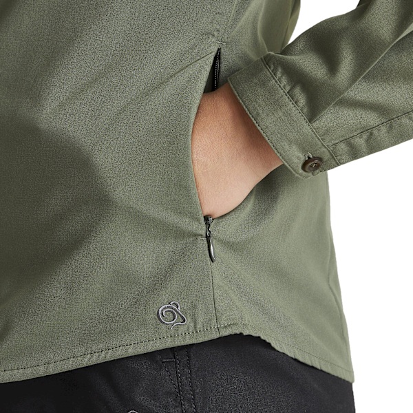 Craghoppers Womens/Ladies Expert Kiwi Long-Sleeved Shirt 18 UK Dark Cedar Green 18 UK