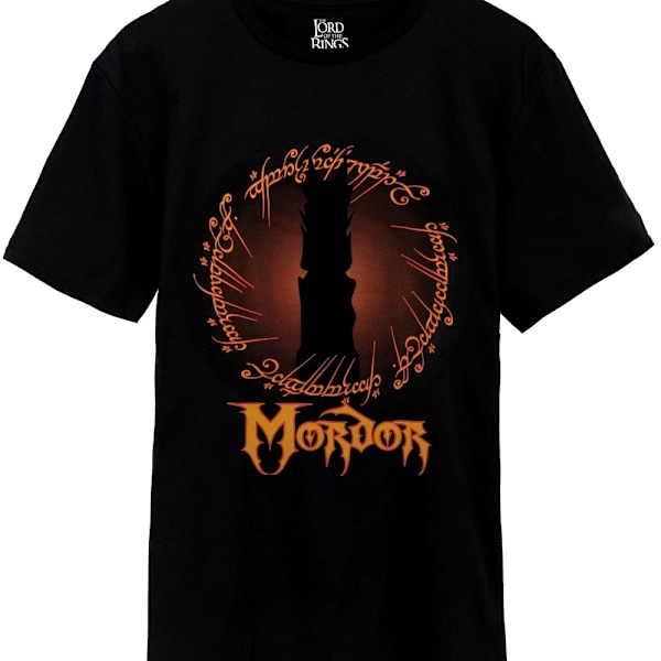 The Lord Of The Rings Herr Mordor T-shirt S Svart/Orange Black/Orange S
