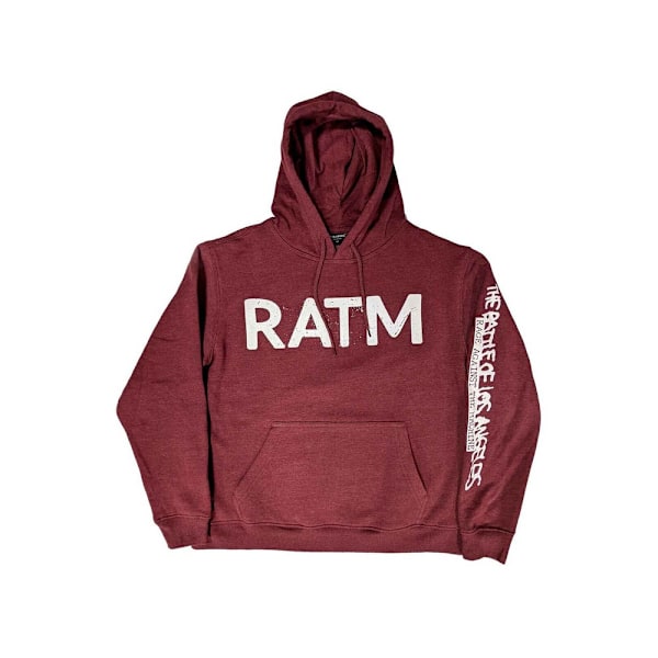 Rage Against the Machine Unisex Vuxen Battle 99 Ryggtryck Huva Maroon M