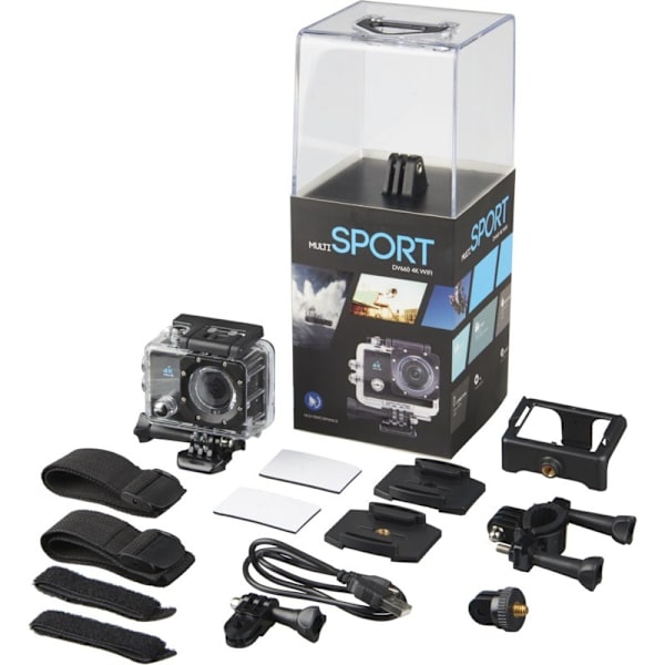 Prixton Action Camera Set (Batteries Included) One Size Solid B Solid Black One Size