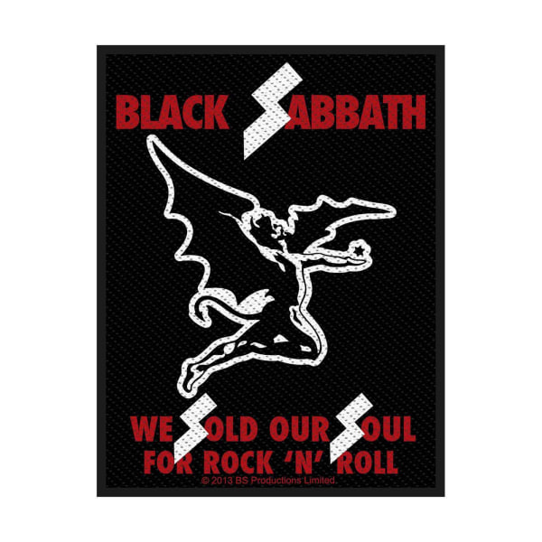 Black Sabbath Såld Our Souls Standard Patch One Size Svart/Röd/ Black/Red/White One Size