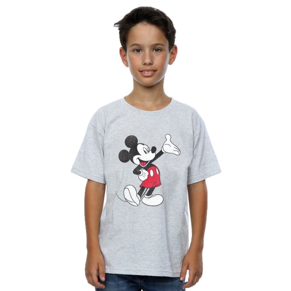 Disney Boys Musse Pigg Traditionell våg T-shirt 12-13 år S Sports Grey 12-13 Years
