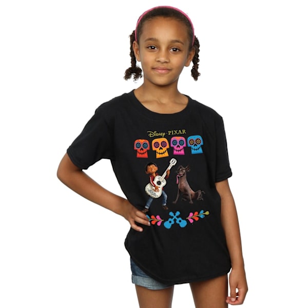 Coco Girls Miguel Logo Bomull T-shirt 7-8 år Svart Black 7-8 Years