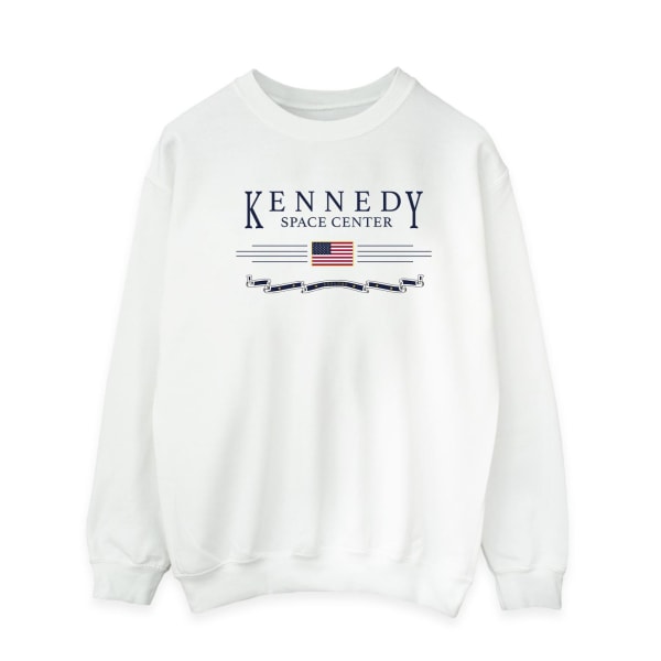 NASA Mens Kennedy Space Center Explore Sweatshirt XL Vit White XL