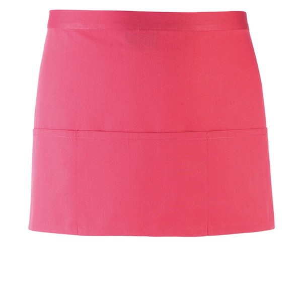 Premier Colours 3-fickor kort förkläde en storlek fuchsia Fuchsia One Size