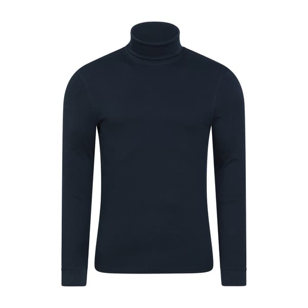 Mountain Warehouse Herr Meribel Bomulls-Termisk Topp M Mörkgrå Dark Grey M