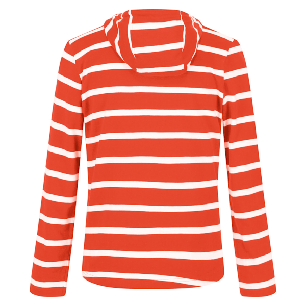 Regatta Dam/Kvinnor Maelys Stripe Hoodie 12 UK Crayon/Vit Crayon/White 12 UK