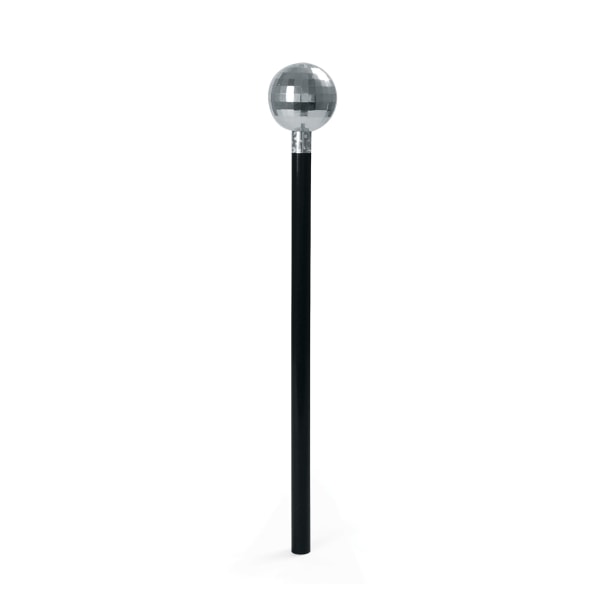 Bristol Novelty Mirror Ball Cane One Size Svart/Silver Black/Silver One Size