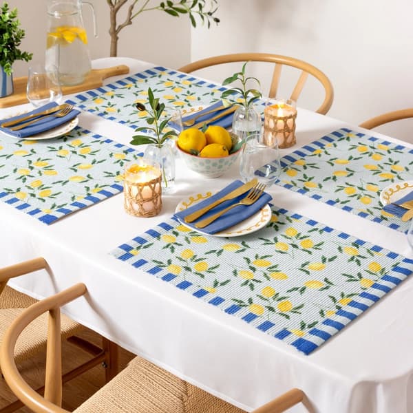 Furn Citron Underlägg (4-pack) One Size Blå/Gul Blue/Yellow One Size