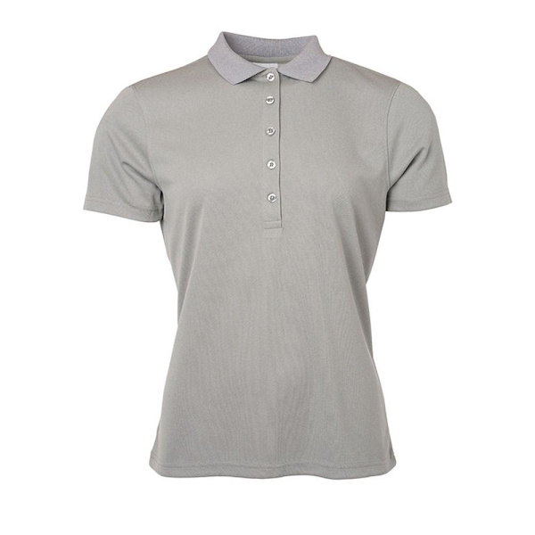 James and Nicholson Dam/Dam Active Polo 3XL Ljusgrå Melange Light Grey Melange 3XL