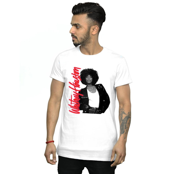 Whitney Houston Mens WHITNEY Pose T-Shirt XL Vit White XL