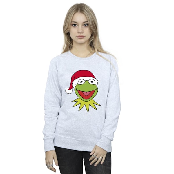 Disney Dam/Damer Muppets Kermit Jul Huvud Sweatshirt M Sports Grey M