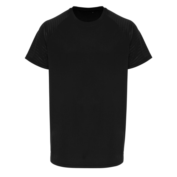 TriDri Herr T-shirt med präglad ärm 3XL Svart Black 3XL