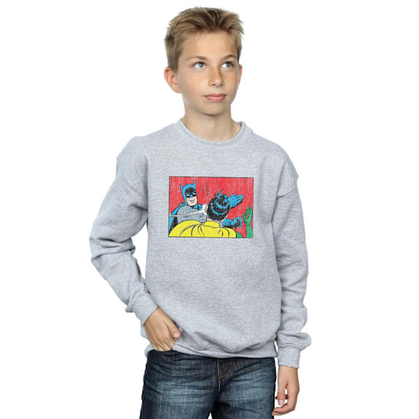 DC Comics Boys Batman Robin Slap Sweatshirt 9-11 år Sports G Sports Grey 9-11 Years