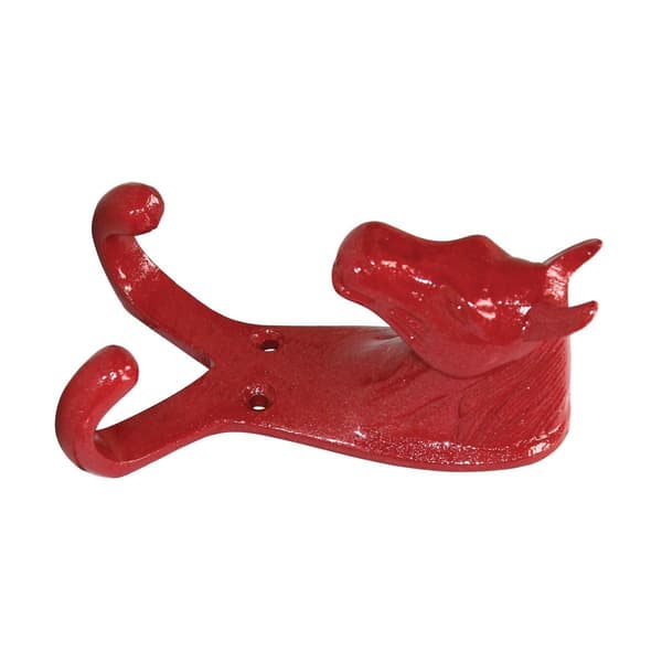 Perry Equestrian Hästhuvud Dubbel Stall-/Väggkrok En Storlek Röd Red One Size