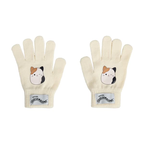 Squishmallows Flickor Cam Katten Mössa & Handskar Set One Size Be Beige One Size