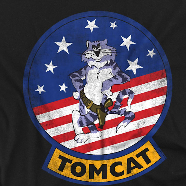 Top Gun Unisex Vuxen Tomcat Logo T-Shirt M Svart Black M