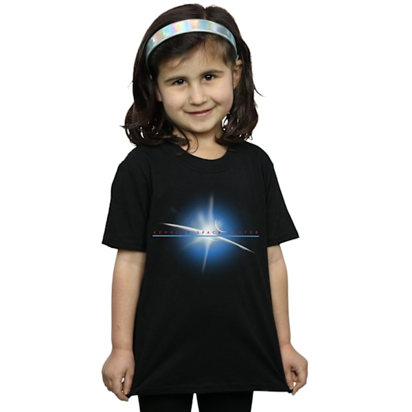 NASA Girls Kennedy Space Centre Planet Bomull T-shirt 9-11 år Black 9-11 Years