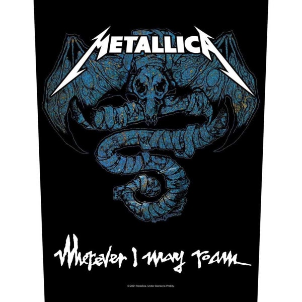 Metallica Wherever I May Roam Patch One Size Svart/Blå Black/Blue One Size
