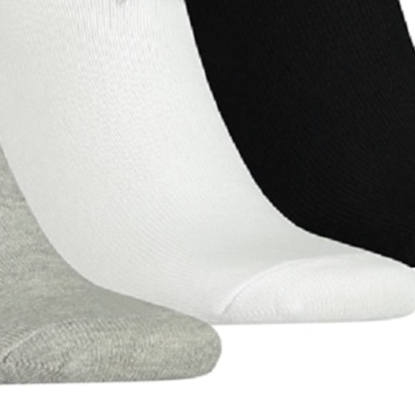 Puma Unisex Adult Trainer Socks (3-pack) 2.5 UK-5 UK Grå/Svart/Vit Grey/Black/White 2.5 UK-5 UK