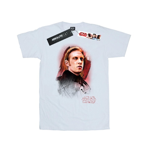 Star Wars Dam/Damer The Last Jedi General Hux Borstad Bomull Boyfriend T-Shirt XL Vit White XL