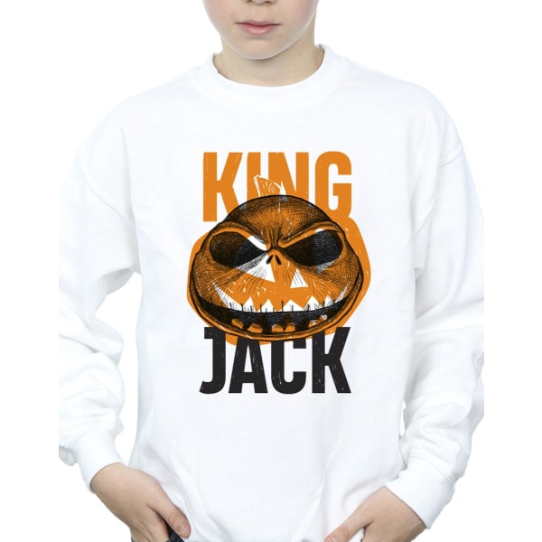 Disney Boys The Nightmare Before Christmas King Jack Sweatshirt White 7-8 Years