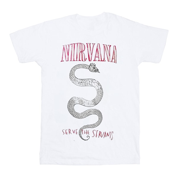 Nirvana Unisex Adult Serve The Servants Serpent T-Shirt XL Vit White XL