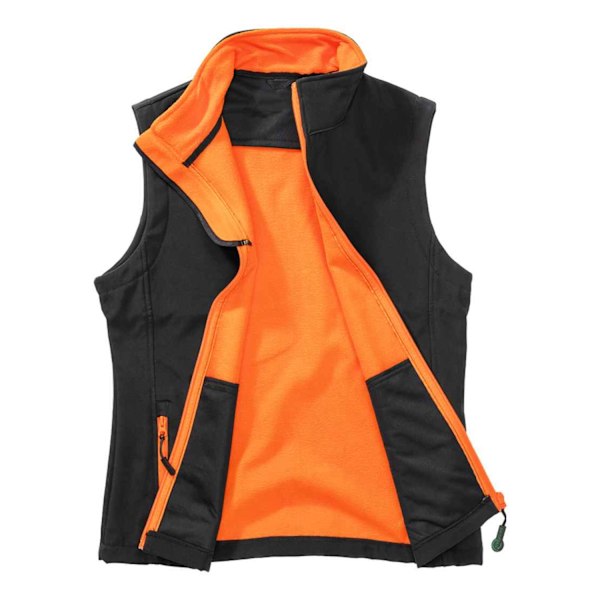 Result Dam/Kvinnor Core Tryckbar Mjuk Skal Väst M Bla Black/Orange M
