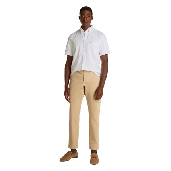 Tommy Hilfiger Herr Regular Skjorta S Optic White Optic White S