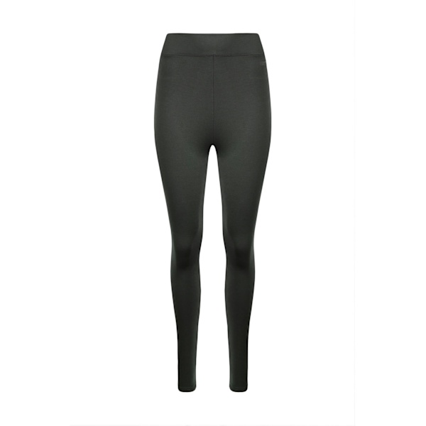 Weird Fish Dam Leggings Lilliane Hög Midja Storlek 14 UK Oliv Olive Green 14 UK