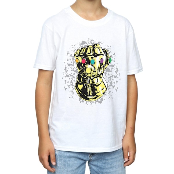 Avengers Infinity War Boys Gauntlet Bomull T-shirt 12-13 år White 12-13 Years