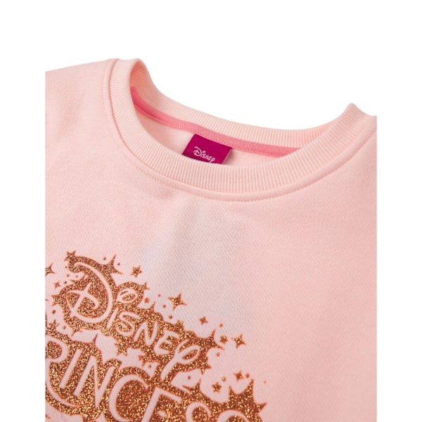 Disney Princess Flickor Logo Glitter Casual Klänning 3-4 År Rosa Pink 3-4 Years