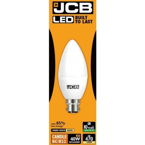 JCB LED-ljus 470lm Opal 6w glödlampa B22 2700k One Size Whit White One Size