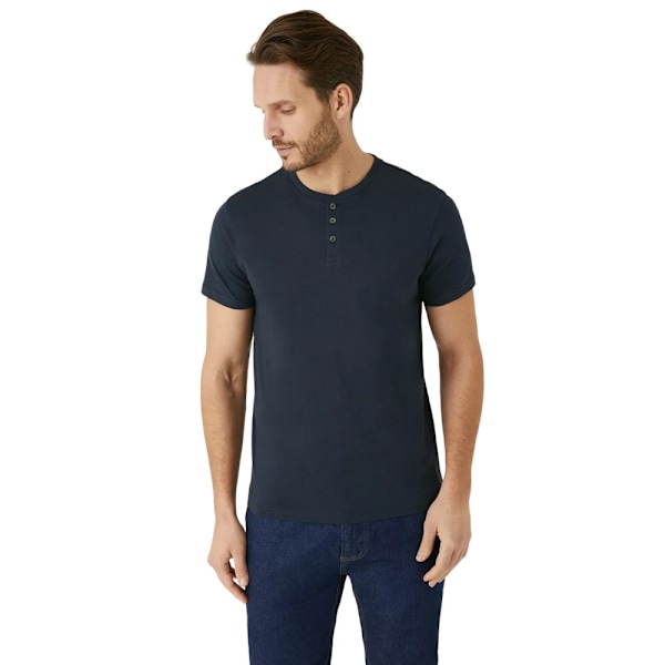 Burton Herr T-shirt med Morfar-Krage S Marinblå Navy S