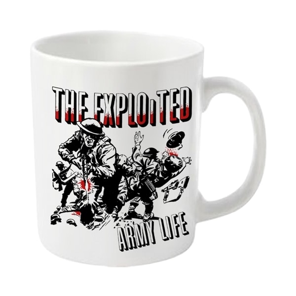 The Exploited Army Life Mug En Storlek Vit White One Size