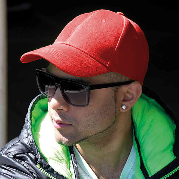 Result Unisex Core Memphis 6 Panel Baseball Cap One Size Röd Red One Size