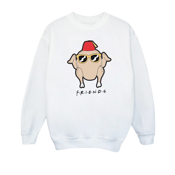 Friends Girls Sunglasses Turkey Sweatshirt 7-8 År Vit White 7-8 Years