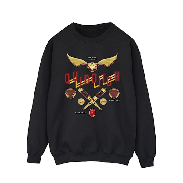 Harry Potter Quidditch Golden Snitch Sweatshirt XL Svart Black XL