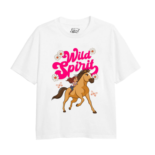 Spirit Girls Wild T-Shirt 5-6 år Vit White 5-6 Years