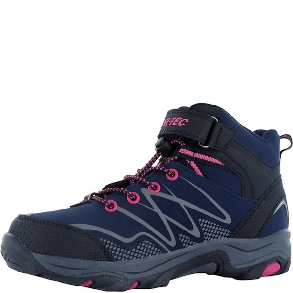 Hi-Tec Girls Blackout Mid Cut Vandringskängor 10 UK Barn Marin/Magenta Navy/Magenta 10 UK Child