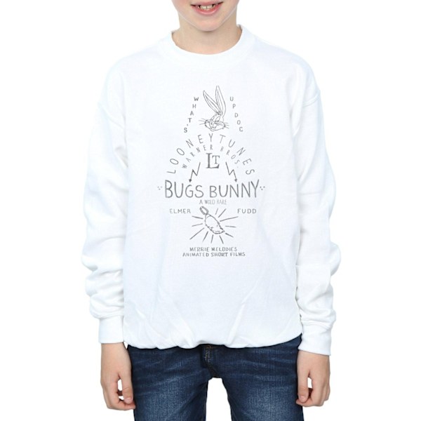 Looney Tunes Boys Bugs Bunny A Wild Hare Sweatshirt 5-6 år W White 5-6 Years