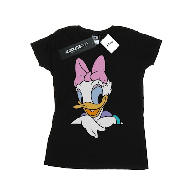 Disney Dam/Kvinnor Daisy Duck Stor Porträtt Bomull T-shirt XL Black XL